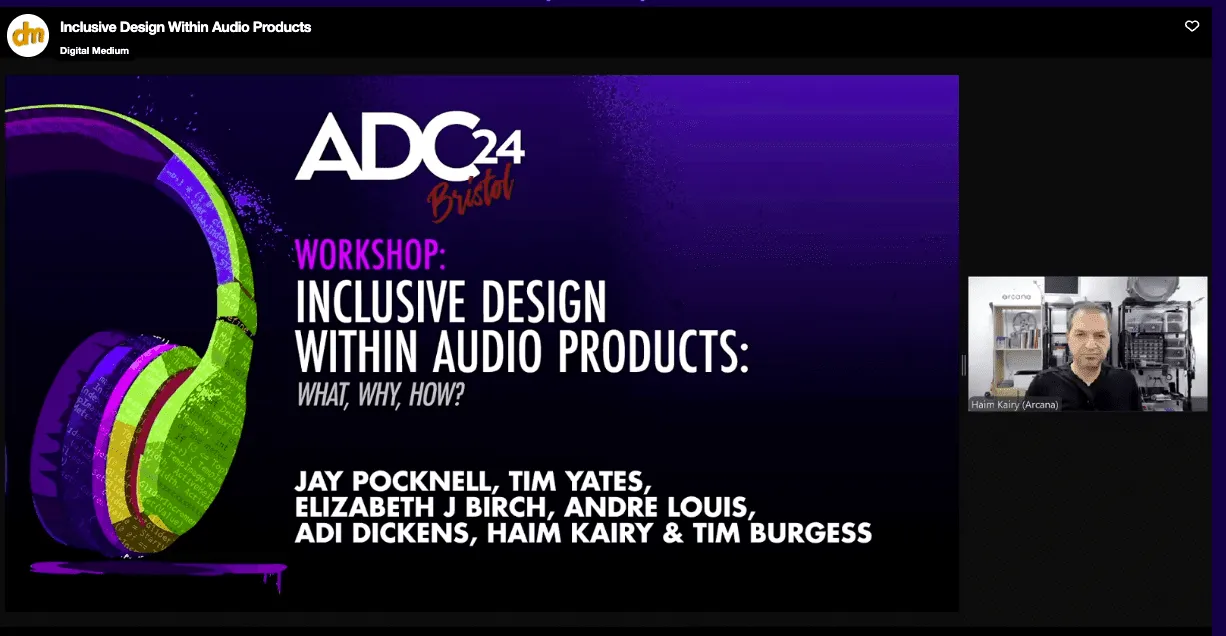 Audio Developers Conference 2024 Music Accessibility Video Image