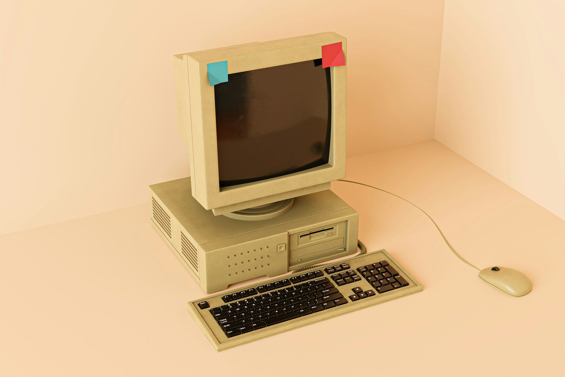 1980s desktop computer.