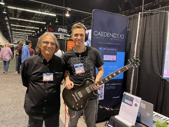 Athan BIllias form the MIDI Association and Jeff Bernett from Caedance at NAMM