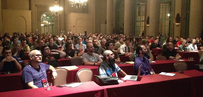 Attendees at Game Sound Con