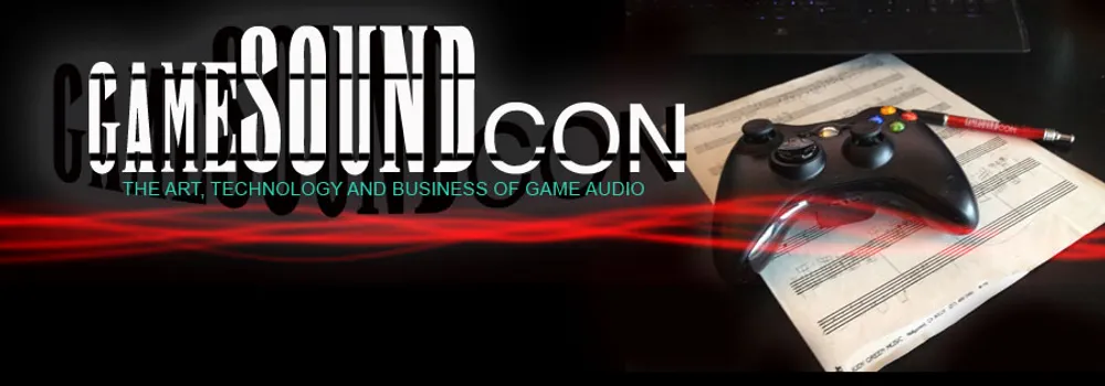 Game Sound Con Logo and Banner