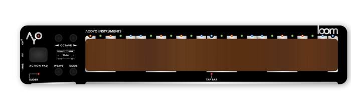 Loom Multidimensional MPE MIDI Controller with various playing modes.