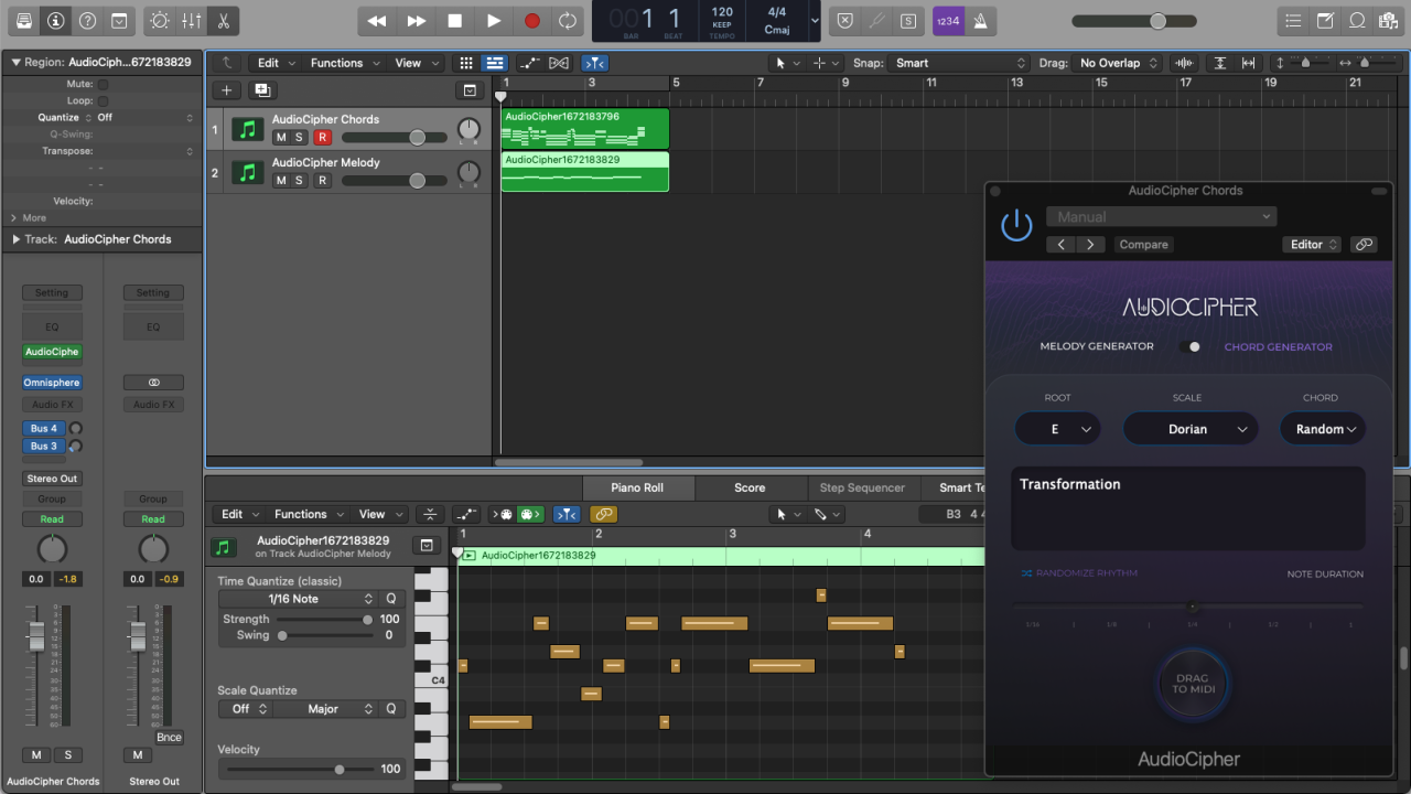 Chord progression generator