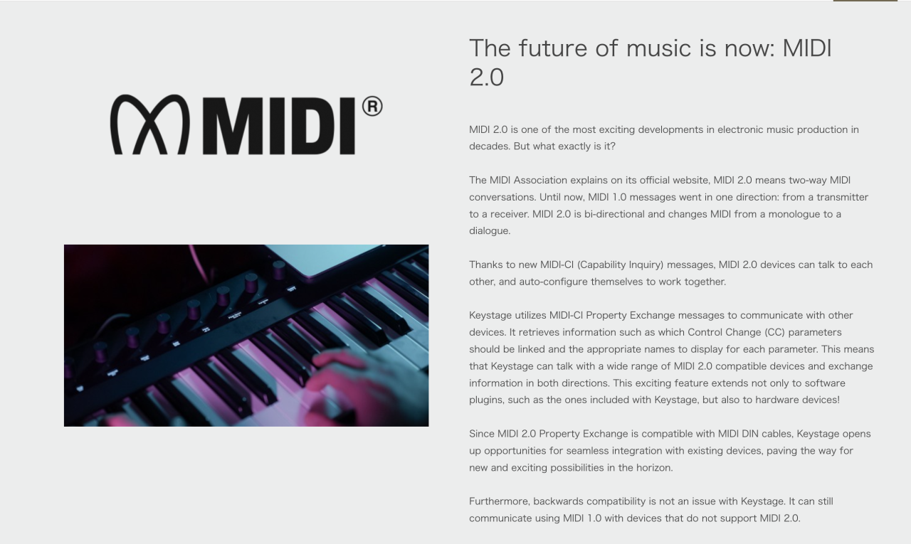 B2ap3 Large Keystage MIDI 2.0 